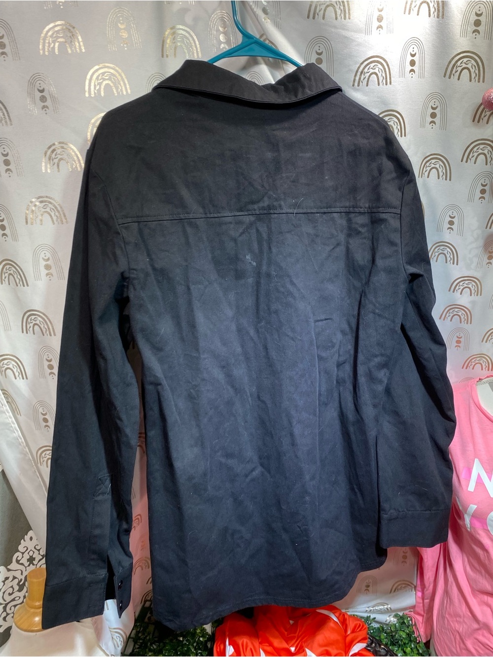 Urban Outfitters Black Buckle-Detail Shirt Jacket - Picture 10 of 10